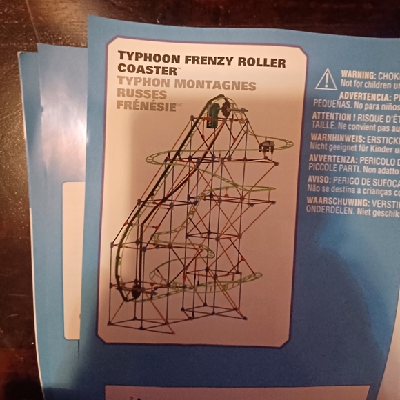K'Nex 51438 TYPHOON FRENZY ROLLER COASTER BUILDING SET Building Kit - Picture 4 of 8